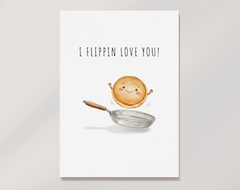 Te amo muchísimo: Tarjeta de felicitación imprimible divertida (descarga digital)