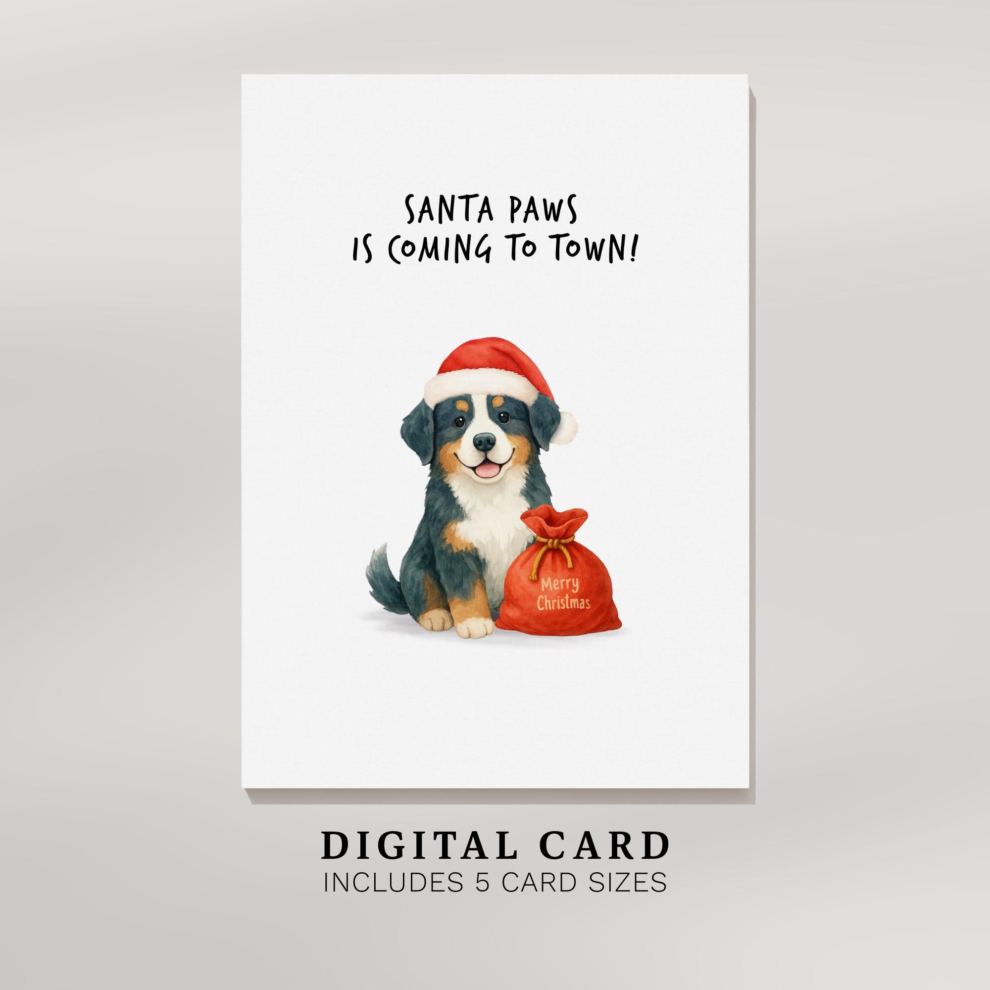 Caroline S Treasures Tappetino Per Mouse Multicolore Con Cane Bernese: Merry Christmas. Usalo Anche Come Presina O Sottopentola (BB1547MP). - 2