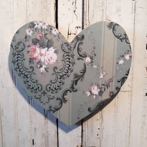 Rustic Wood Handmade Heart Farmhouse Valentine's Decor Large Wall ...