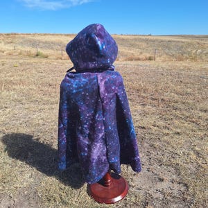 Fleece Celestial Cape: Kids Halloween Costume, Superhero Cloak (Size 2-4)