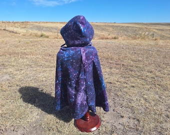 Fleece Celestial Cape: Kids Halloween Costume, Superhero Cloak (Size 2-4)