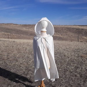 White Bridal Cape Hooded Wedding Cloak Cape Adult Clothing Shrug Costume