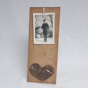 Rustic Heart Picture Hanger Vintage Picture Holder Mother&#39;s Day Gift Farmhouse Decor Valentine&#39;s
