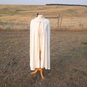 Ivory Wedding Cloak Velvet Cape Renaissance Clothing Bridal Cape Halloween Costume Princess Fairytale