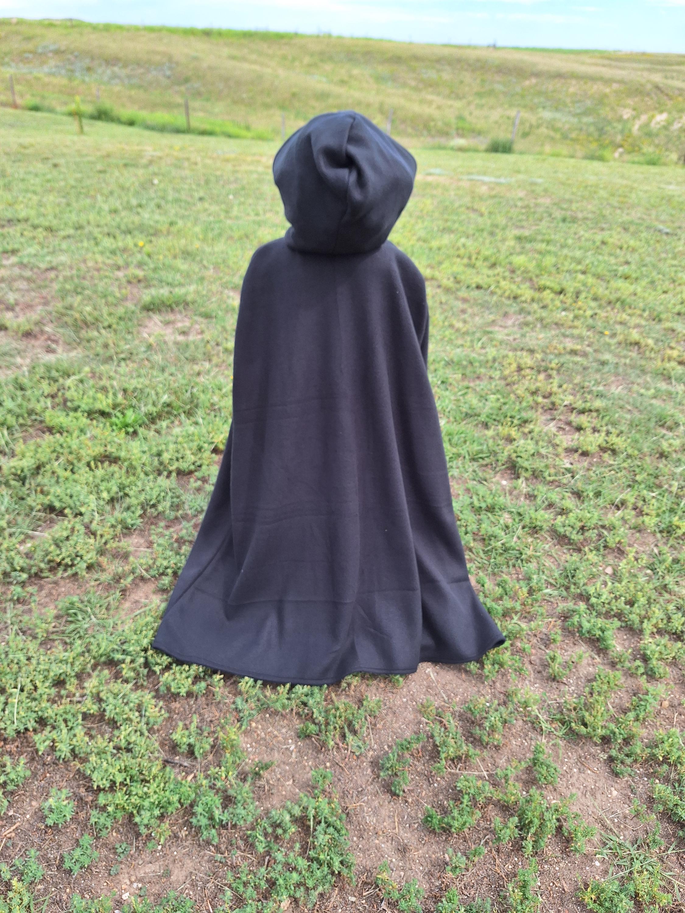 Black Fleece Childrens Halloween Cape Kid Cape Superhero Cloak Prince Cape Make Believe Play Clothes Toddler Halloween Costume Etsy