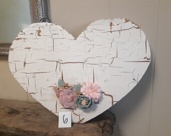 Rustic Wood Heart Farmhouse Wedding Decor Primitive Barnwood Mother's Day Gift Valentine's Day Reclaimed Wood Chippy Country Primitive Heart