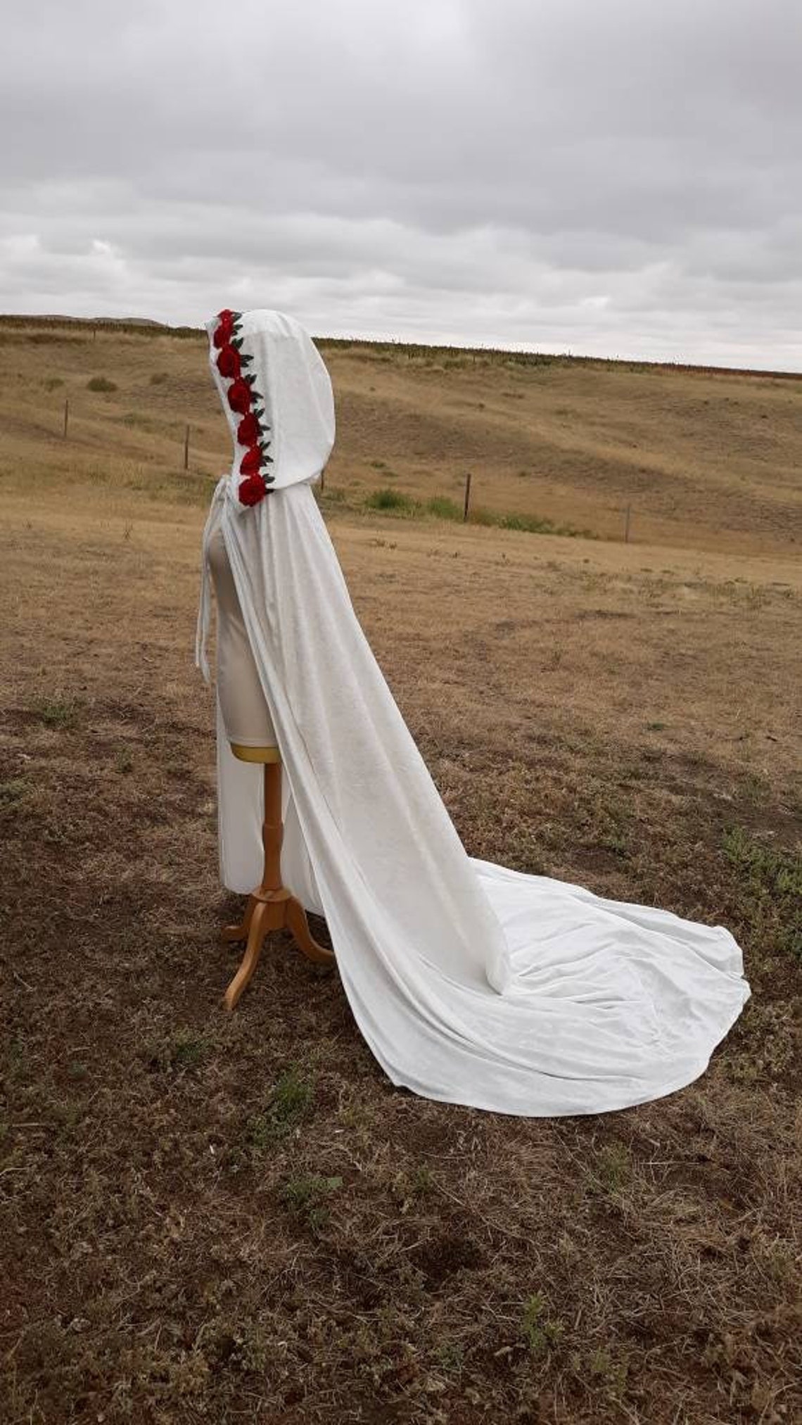 hooded wedding veil