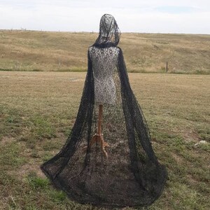 black lace cloak