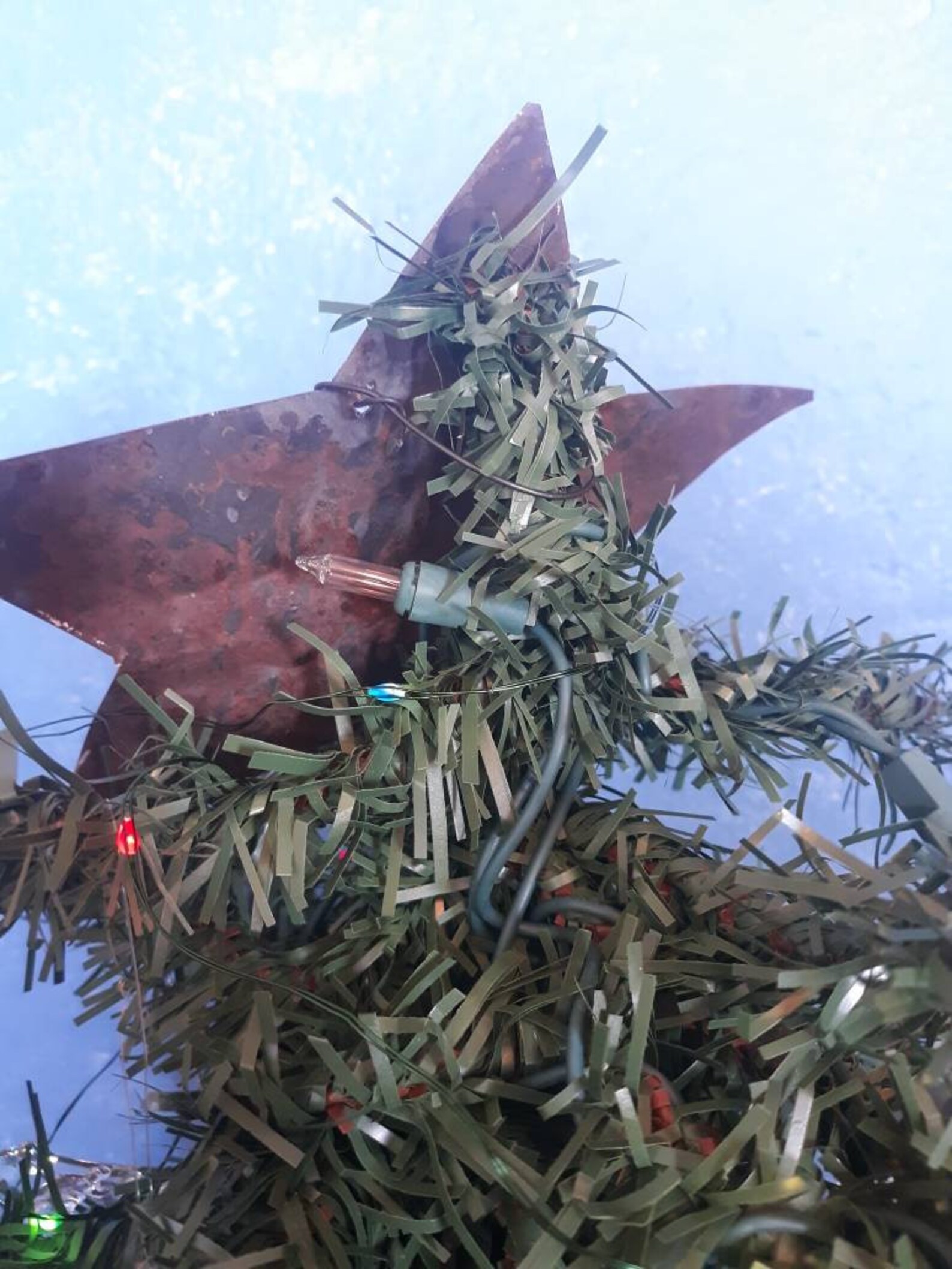Christmas Tree Topper Tin Star Created Out of Antique Barn Tin ...