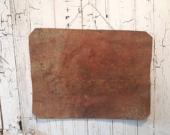 Metal Magnet Board Antique Tin Upcycled From Barn Roof Rustic Primitive Home Decor Storage and Organization Rustic Gift for Her