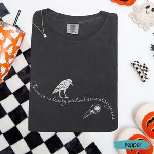 Edgar Allan Poe Raven Quote Shirt, Raven Gothic Style, Minimalist Halloween Shirt,  Comfort Colors Shirt, Dark Academia Tee, Book Lover Gift