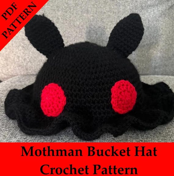 Mothman Bucket Hat Crochet Pattern