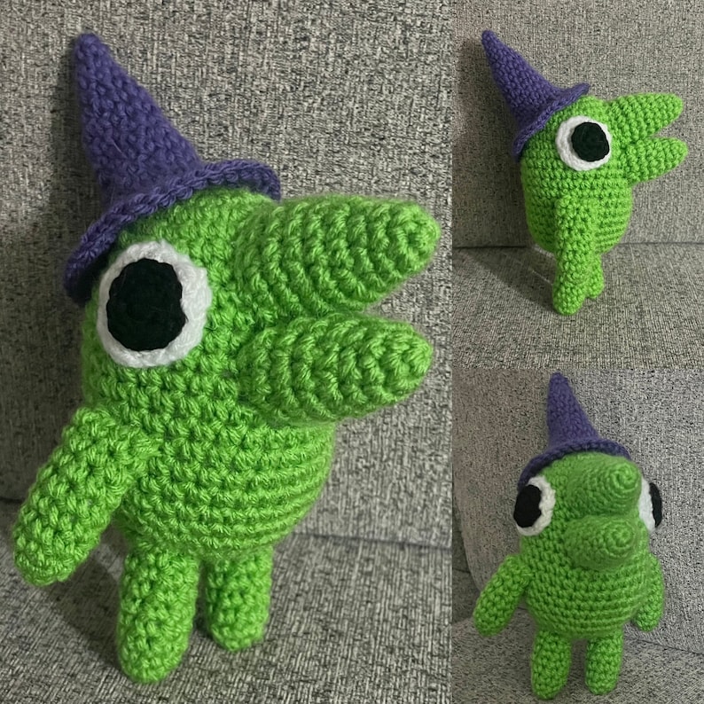 Lachende beestjes knuffels - Glep, Alan, Pim, Charlie - gehaakte amigurumi afbeelding 2
