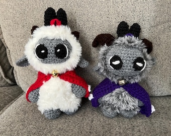 Cult Leader-knuffels - lam, geit - gehaakte amigurumi
