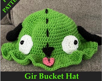 Szydełkowy wzór kapelusza typu Bucket Gir