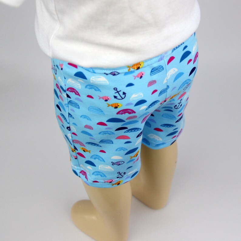 stretchy shorts Toddler shorts under the sea baby shorts bummies shorties