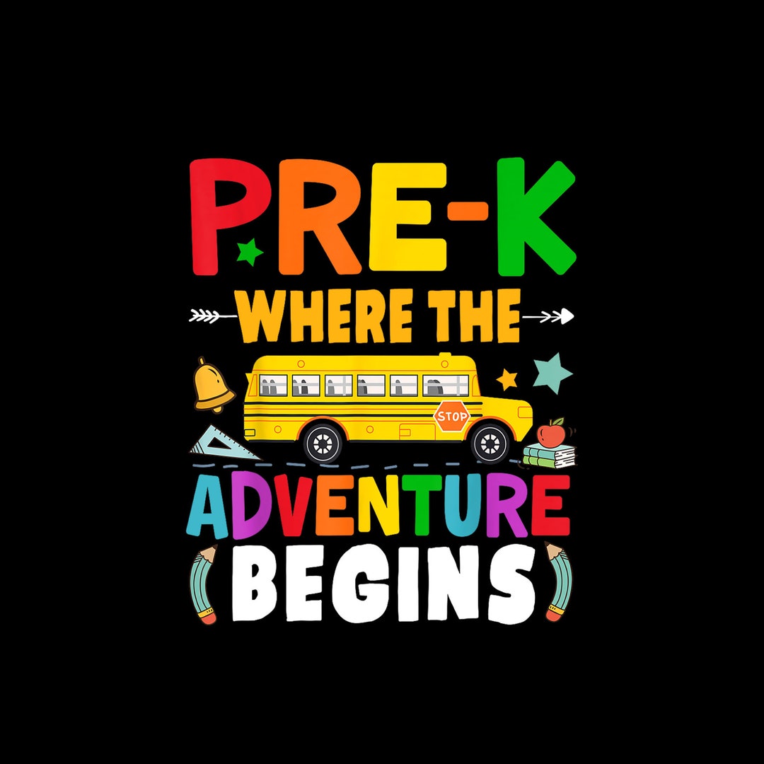 Prek First Day of School Pre K Teacher Student Kids Digital PNG Etsy