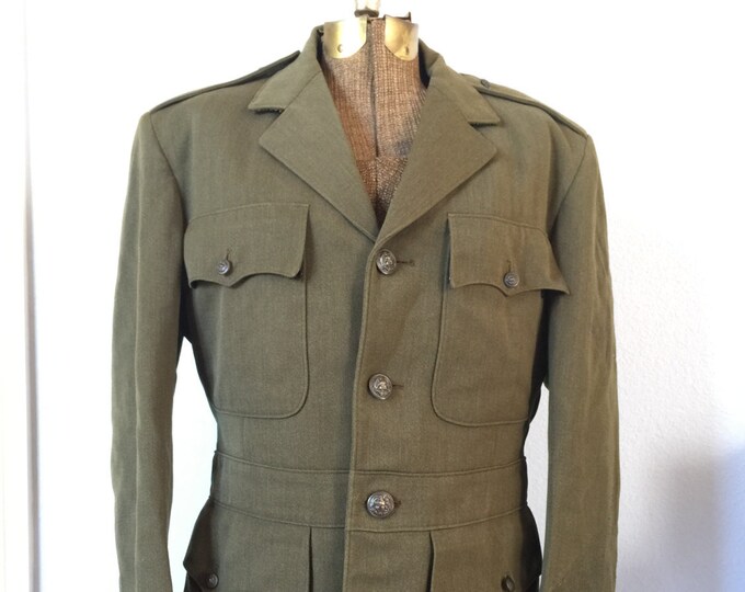 Vintage Army Dress Uniform Jacket Vietnam Era 42 L Etsy