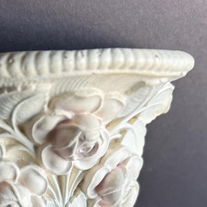 Vintage Chalkware Shelf Plaster Wall Plaque