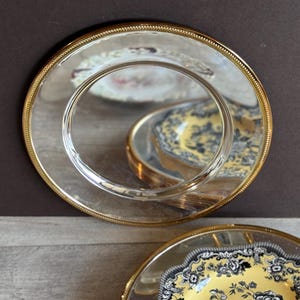 Vintage Silver & Brass Charger Plates - Set of 8 - 12 Inches