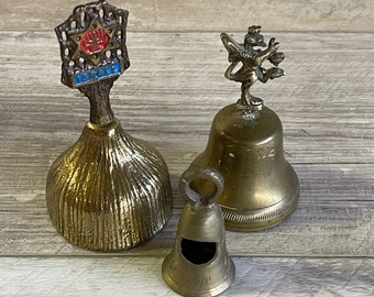 Vintage Brass Bells - Souvenir Collectibles Israel, Italy and India - Choice