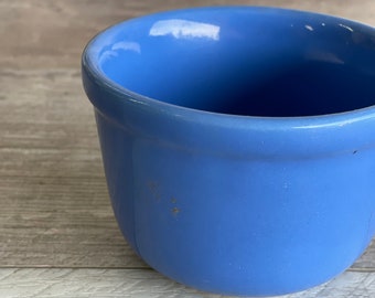 Vintage Oxford Dish Bowl - Universal Pottery - Blue Ramekin - Nesting Dish Small