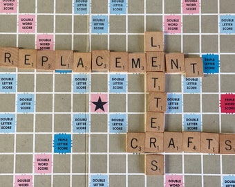 Vintage Scrabble Letter Tiles, Game Parts: Wood, Crafting & Replacement