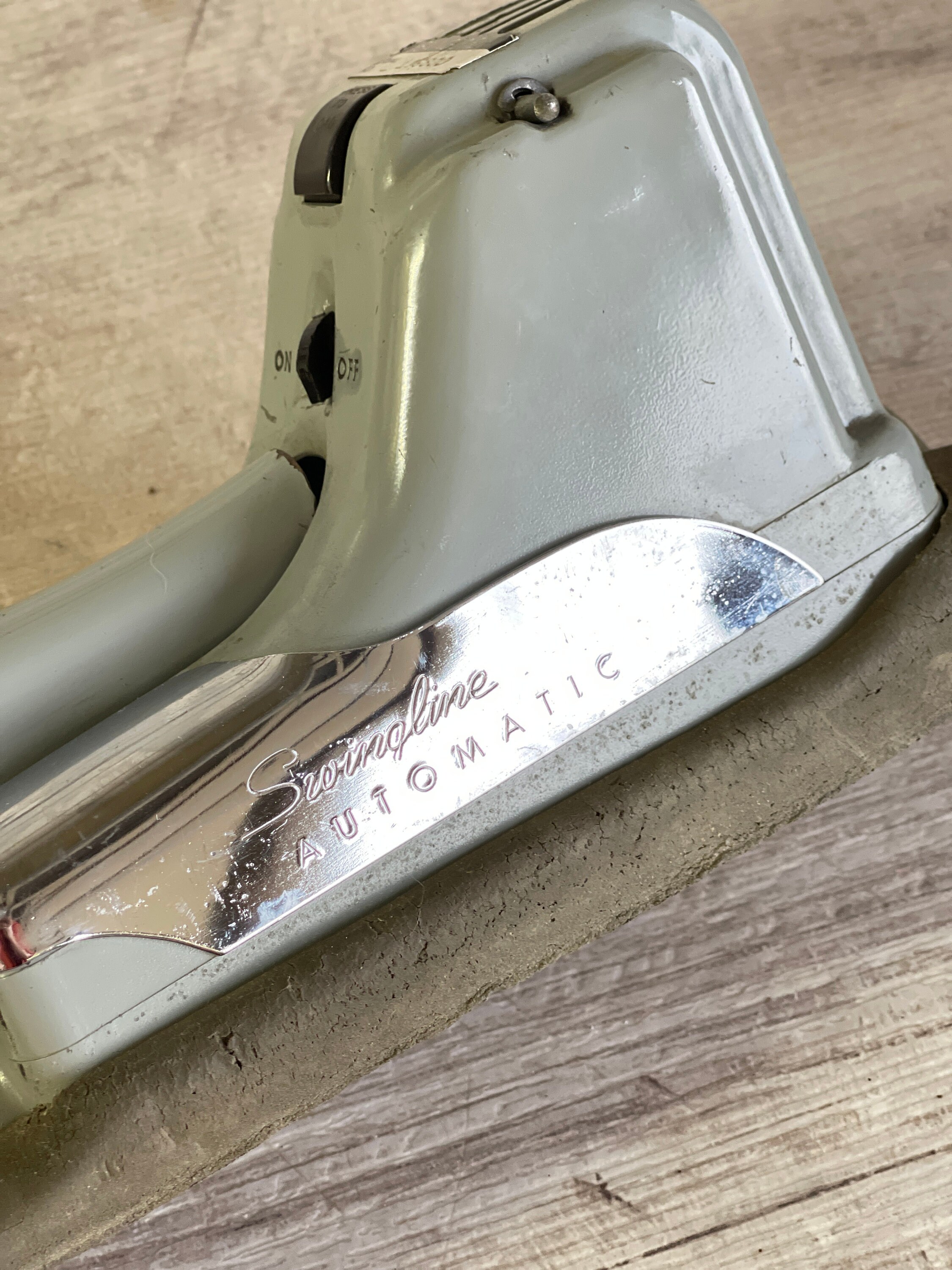 Vintage Stapler Automatic Electric Swingline industrial 1950s Model 66-A  Serial No. 119800 
