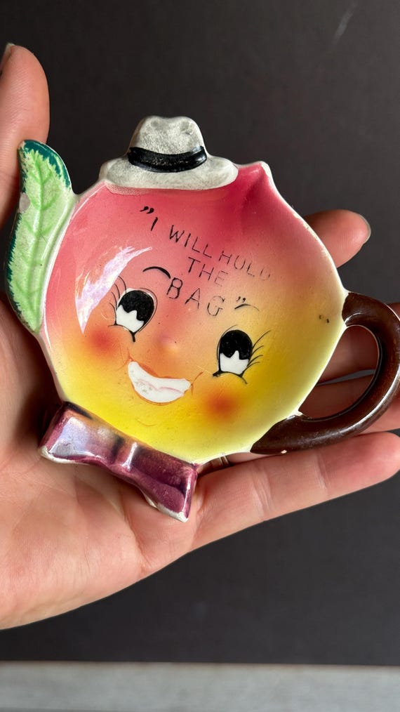 Vintage Ceramic 小物入れ　置物　手 Vintage Dish Anthropomorphic Napco Japan Ceramic - 
