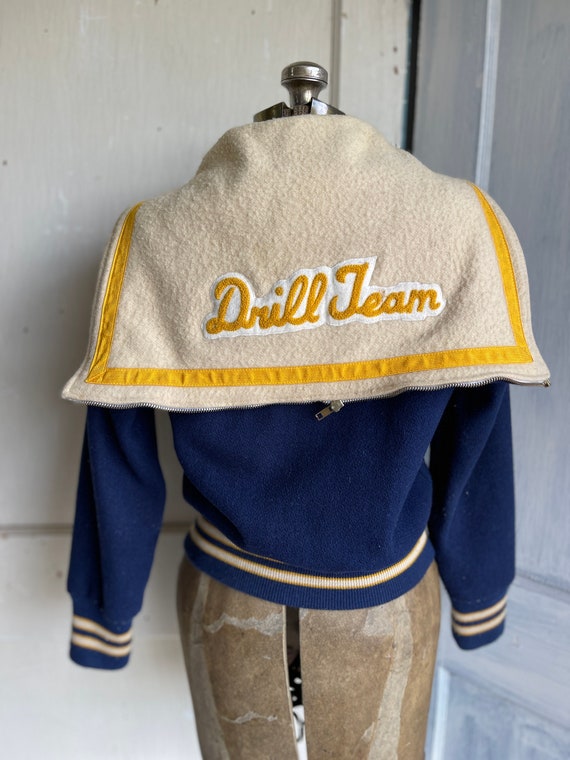 Vintage Varsity Jacket Blue and Gold, Retro Athle… - image 4