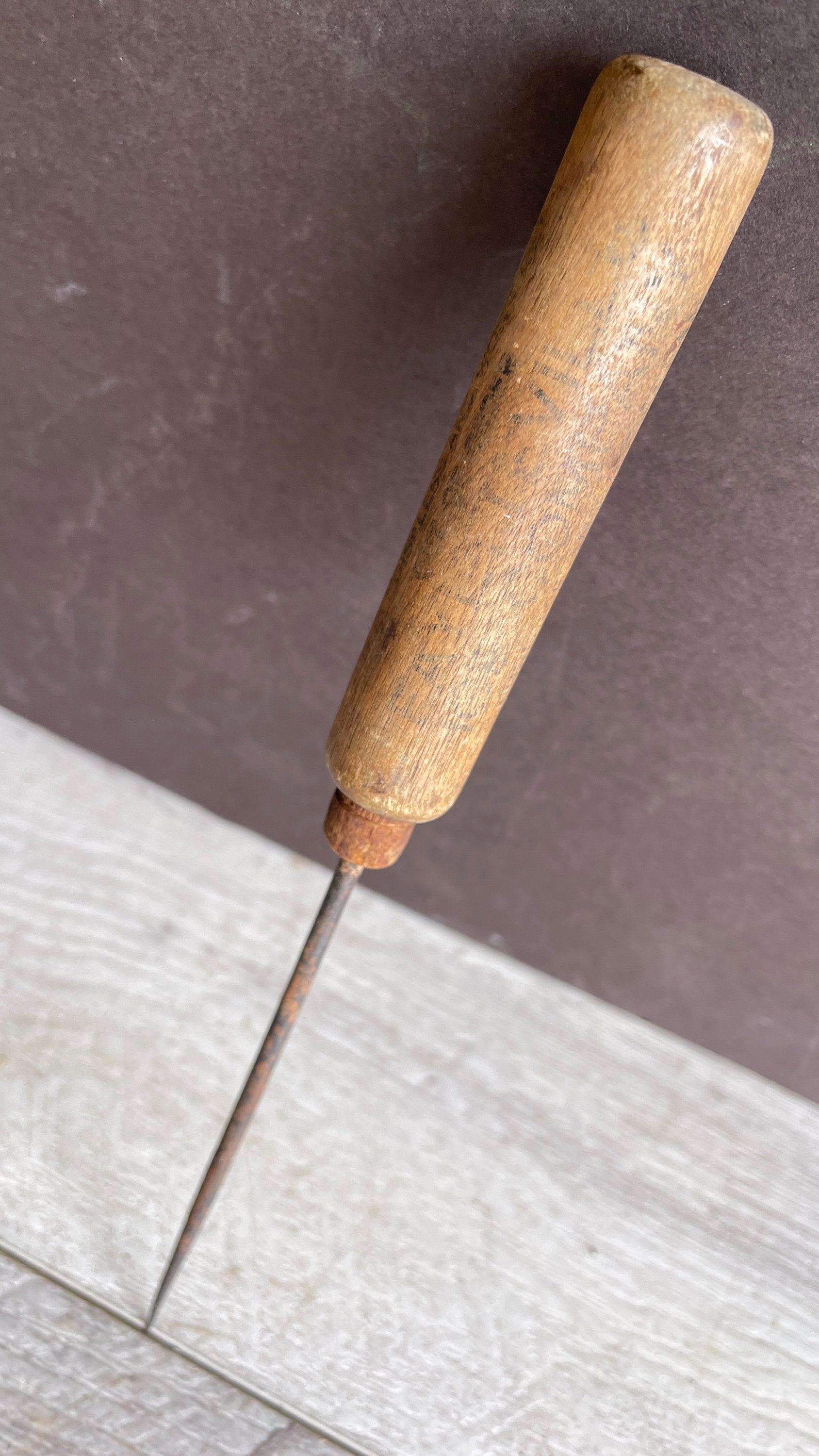 Vintage Ice Pick Wooden Handle - Fayetteville Ar-advertising- 3