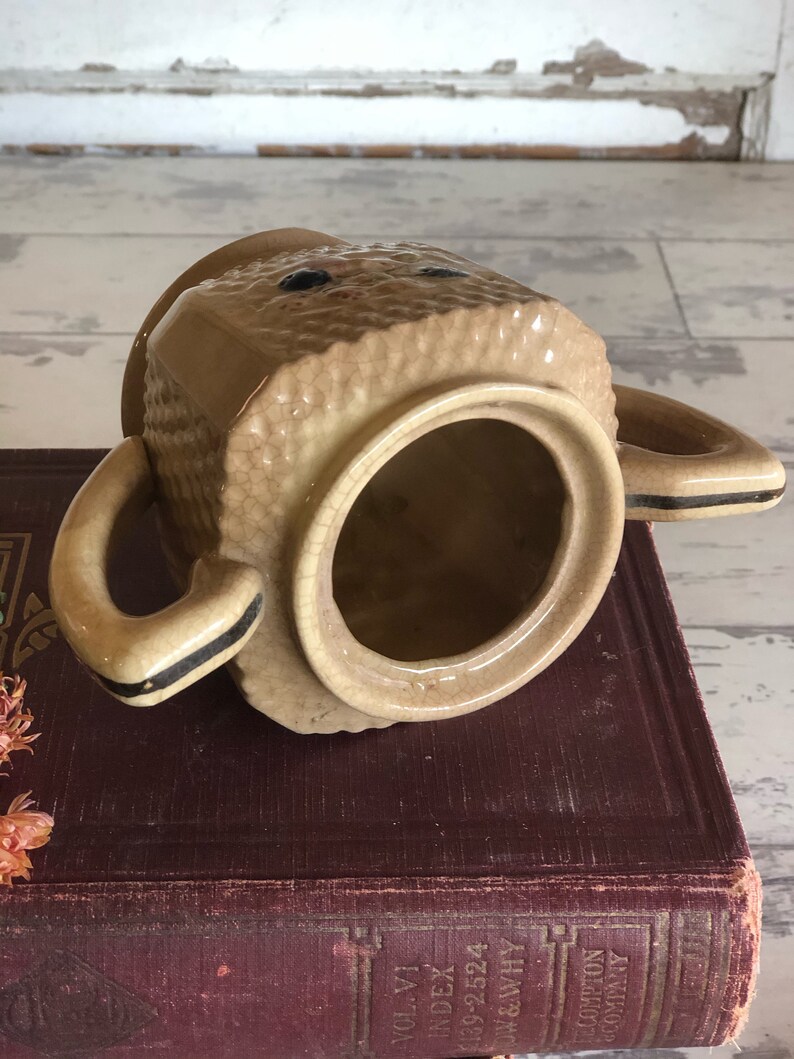 Vintage Majolica Sugar Bowl Made in Japan Occupied Japan Etsy