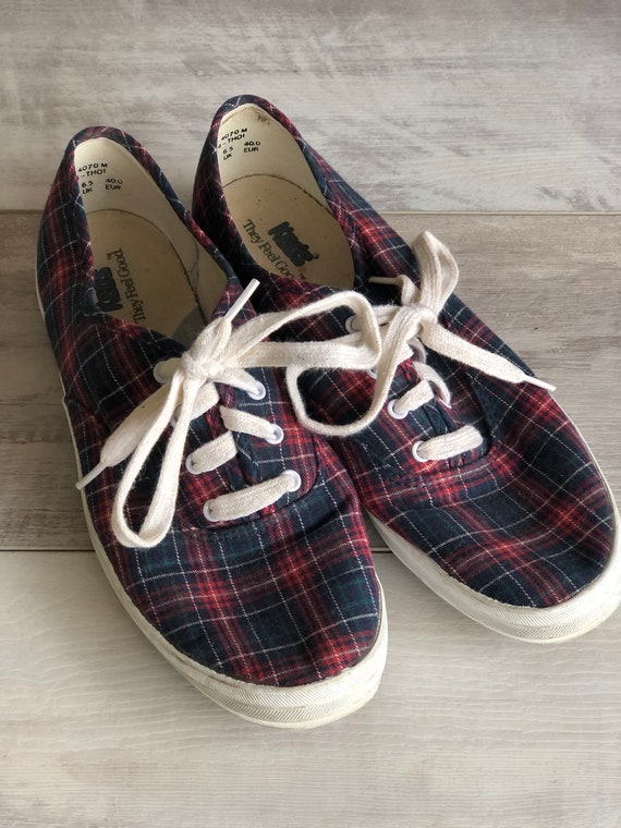 Vintage Keds - Plaid 1990s Size 9 Women's Canvas … - image 10