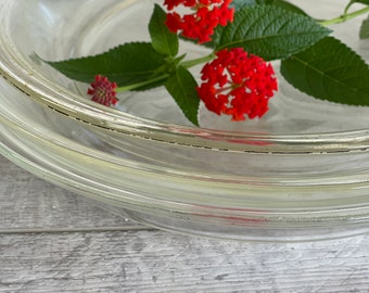 Vintage Pie Plate - Pyrex Large Clear Glass - 210 10 Inch Flat Rim