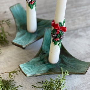 Vintage Candlesticks - Blue Mountain Pottery Canada Mid Century Candle Holders