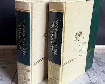 World Book Dictionary 2 Volume Set A–K L–Z 1990s Hardcover