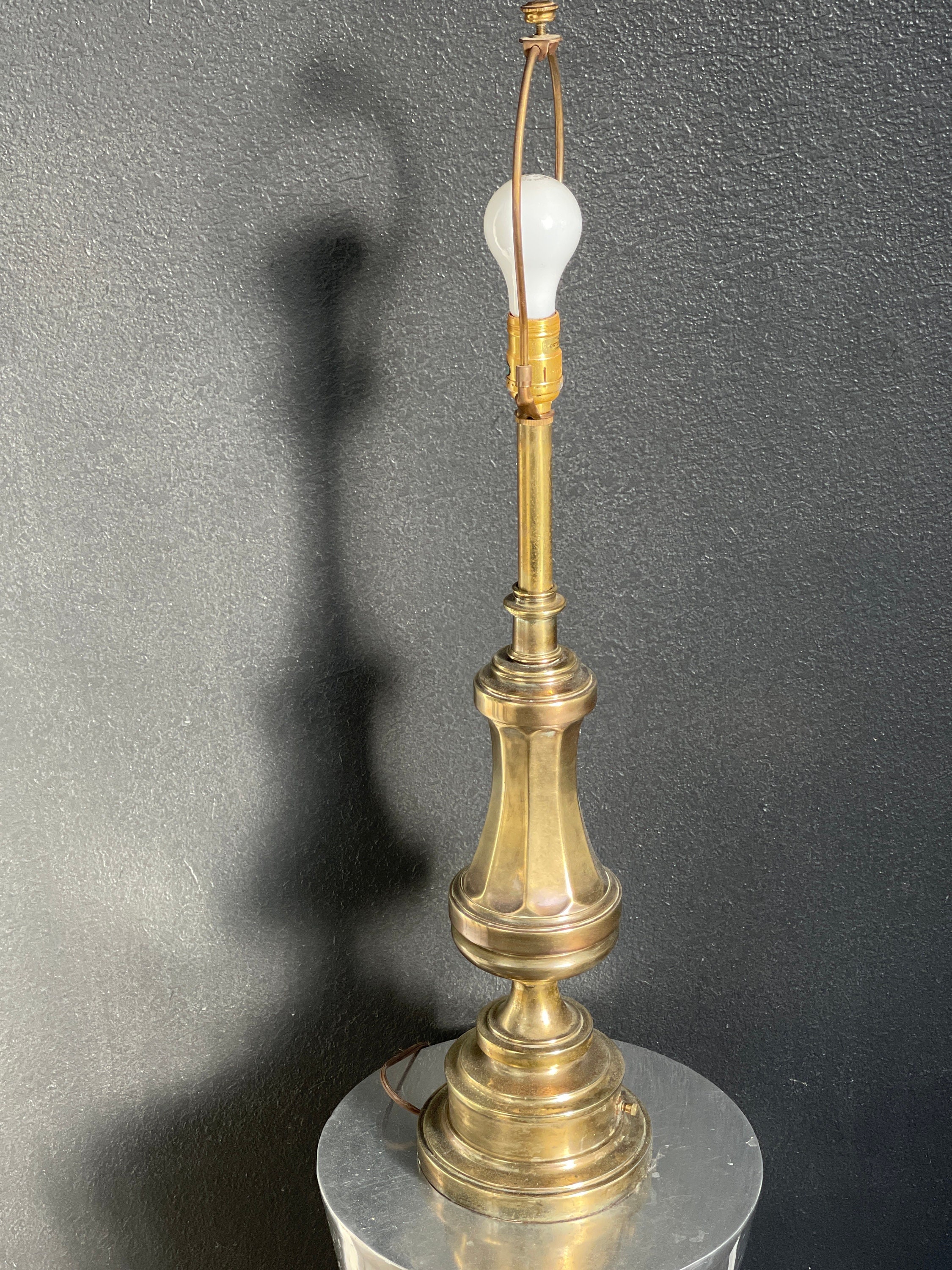 Vintage Stiffel Brass Lamp 24 Inch Lamp Dimmable 3x Shade Sold Separately -   Norway