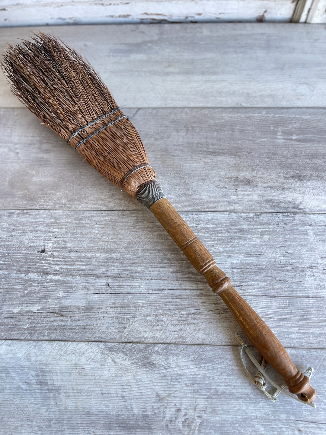 Antique Whisk Broom Long Handle Natural Bristle as Is - Etsy