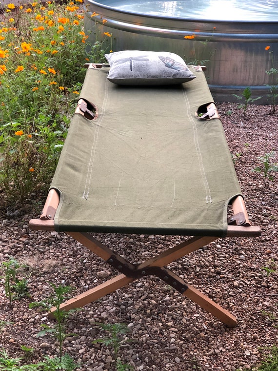 canvas camp cot