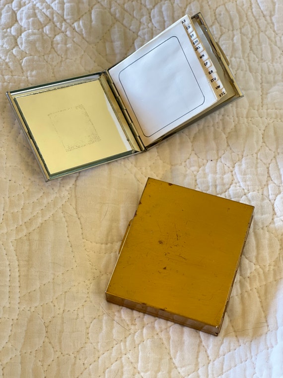 Vintage Compacts Mirror and Address Book - Chrome… - image 9