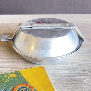 Vintage Official Boy Scout Mess Kit - Aluminum 3 parts - Made in Japan