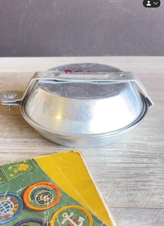 Vintage Official Boy Scout Mess Kit - Aluminum 3 Parts Vintage Official Boy Scout Mess Kit - Aluminum 3 Parts