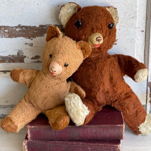 Antique Gund Cubbi Teddy Bear -Rubber Nose Bears Choice 1950s Cubby or Ideal Old Softies