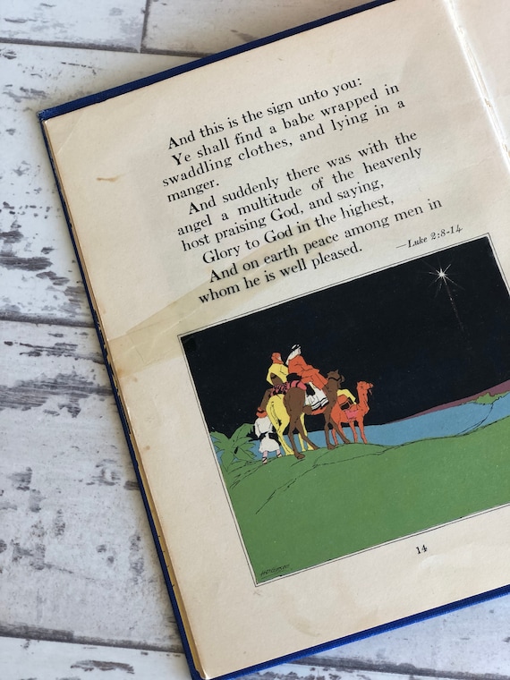 Antique 1929 Porchoir Children's Bible: Illustrated Second