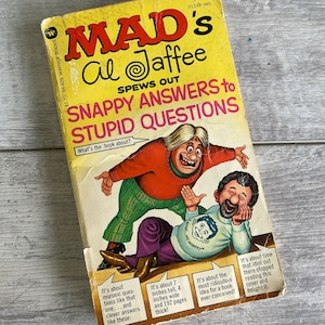 Vintage Mad's Al Jaffee Spews out Snappy Answers to Stupid Questions - Pulp Comic 1975 First Printing
