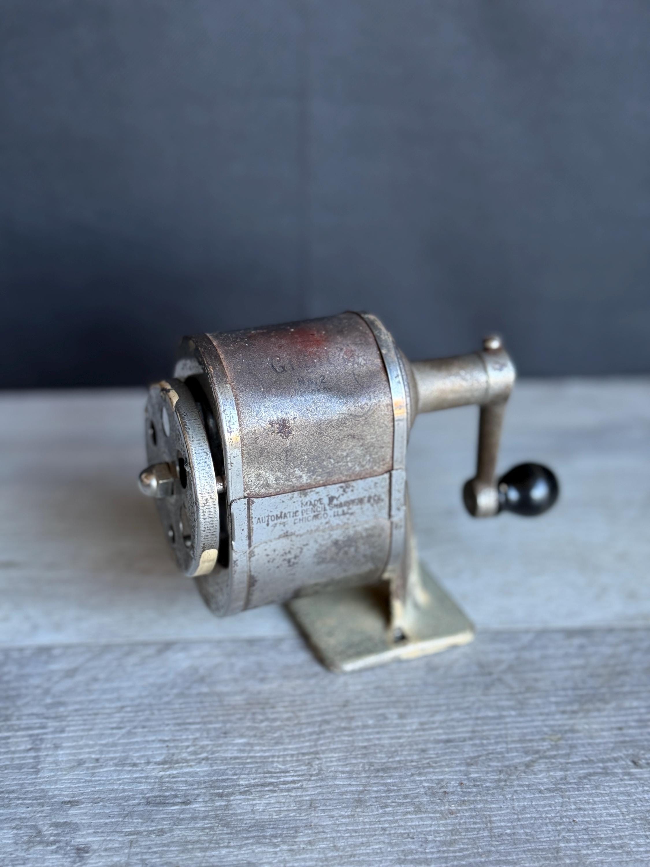 Vintage Pencil Sharpener Mechanical - Etsy