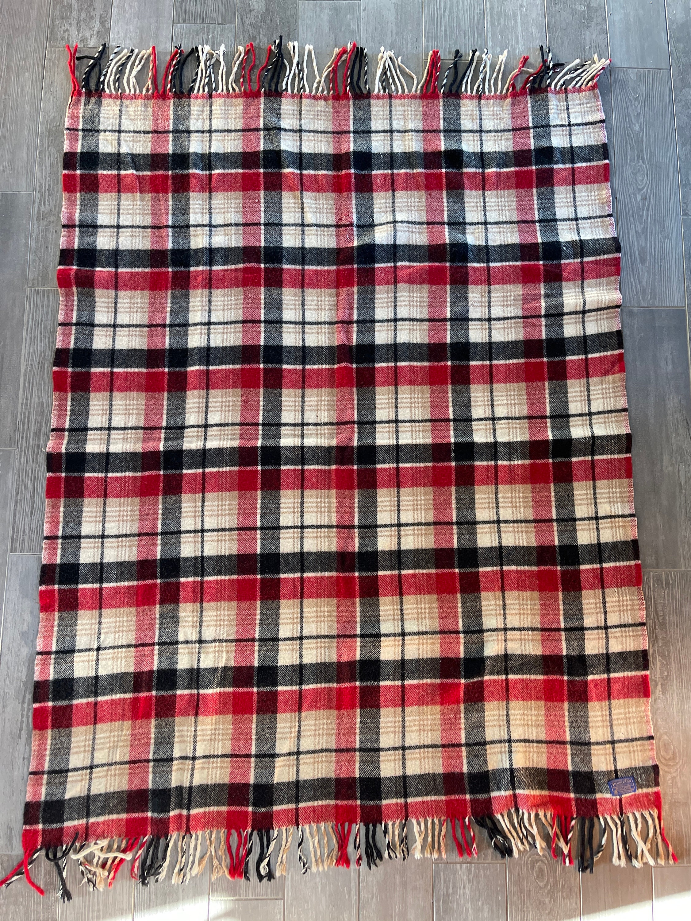 Red pendleton blanket sale