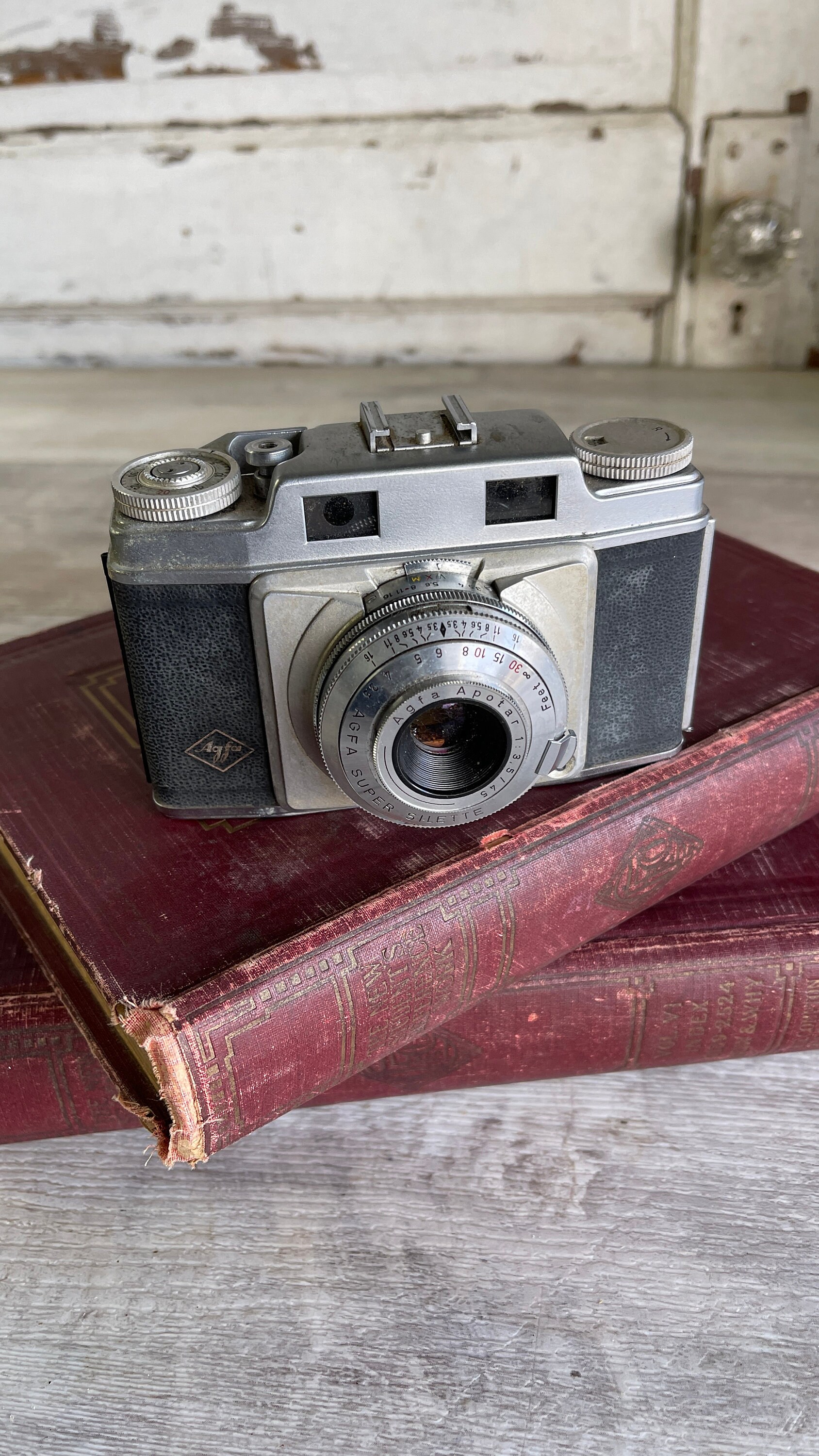 Vintage Agfa Camera -super Silette Apotar - Made in Germany
