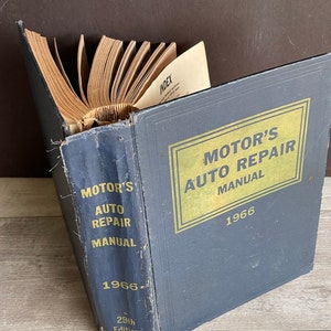 MoToR&#39;s Auto Repair Manual 1966 -Vintage Car Repair, Engine Building, How To