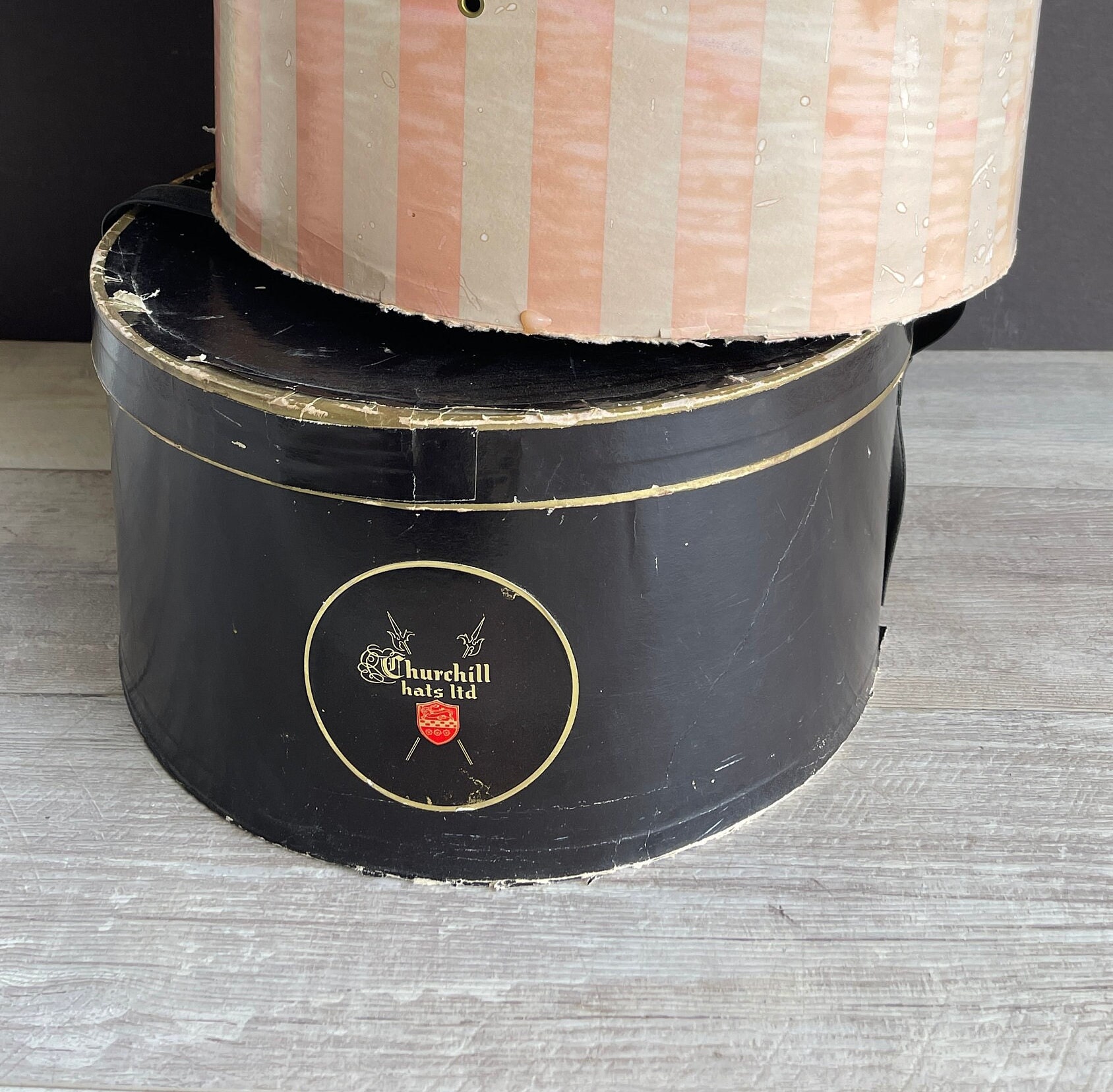 Vintage Hat Box Hatbox Churchill Hats Ltd. Empty Box Only - Etsy